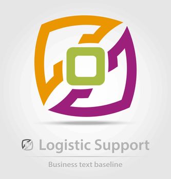 Logistic support business icon