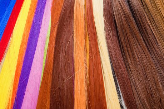 Artificial Hair Used for Production of Wigs and Extensions