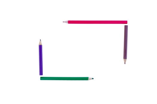 four pencil crayon border