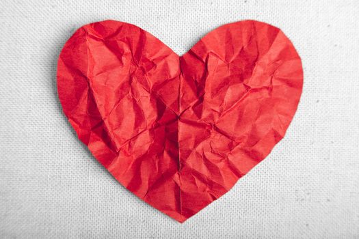 heart of red paper 