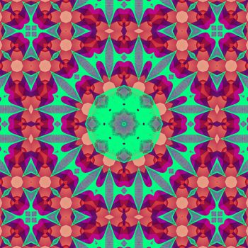 ethnic kaleidoscopic patterns, colorful background
