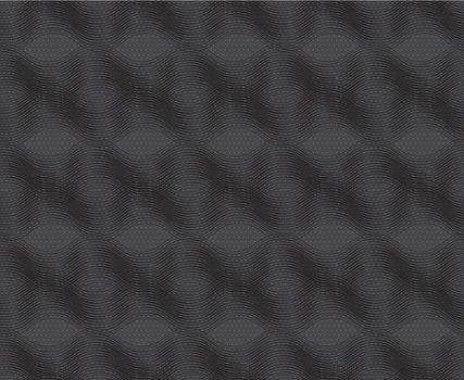 Seamless stylish geometric background. Modern abstract pattern. Flat monochrome design.Repeating ornament black wavy texture on gray.