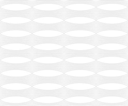 Repeating ornament horizontal line with ovals