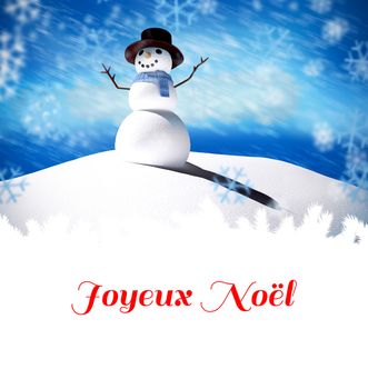 Composite image of joyeux noel