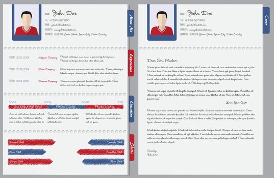 Hand written cv with cover letter