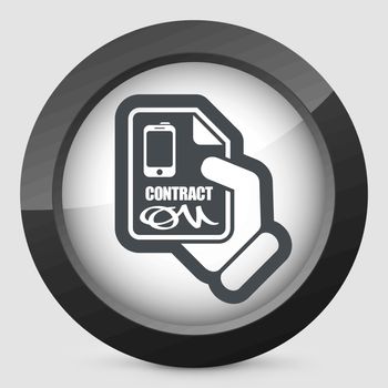 Smartphone contract icon