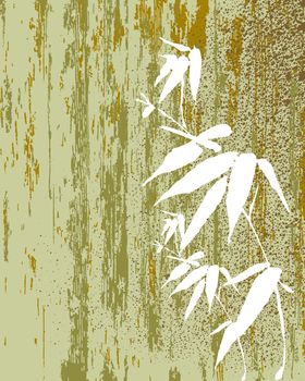 Zen Bamboo vintage illustration