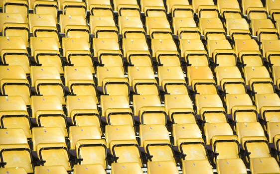 Spectators seats at a stadium
