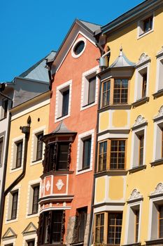 Colored houses in Innsbruck