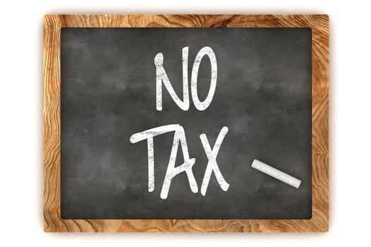 No Tax Chalkboard