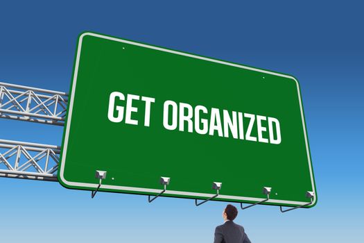 Get organized against blue sky