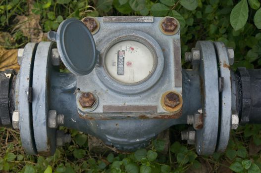 Old and rust water meter