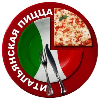 Italian Pizza in Russian Language