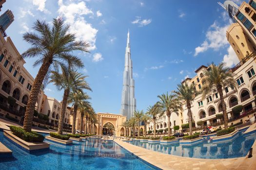 View of Burj Khalifa the tallest building in world