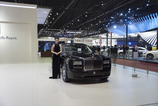 BANGKOK,THAILAND - APRIL 4 :New Classical car brand Rolls-Royce 