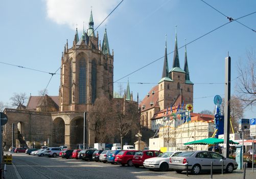 St. Mary's Cathedral and St. Severus' Church, Erfurt, Thuringia,