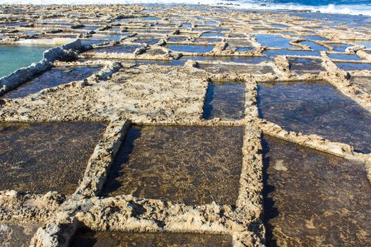 island of Gozo, salt marshes
