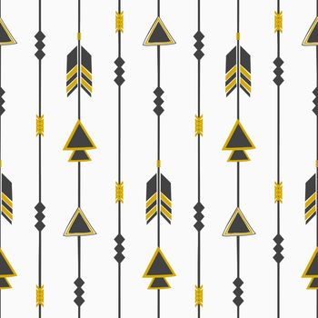 Tribal Style Arrows Seamless Pattern