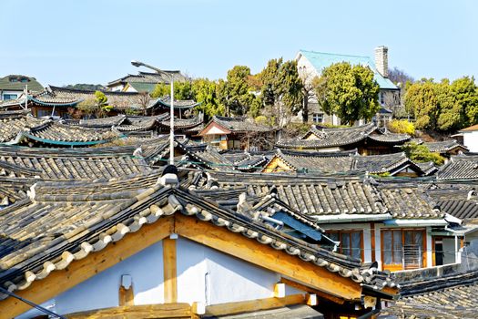 Bukchon Hanok Village is one of the famous place for Korean