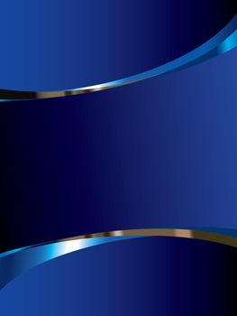 Blue background with glossy elements