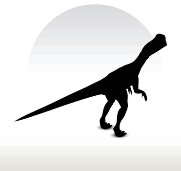 Vector Image - dinosaurs dilophosaurus isolated on white background
