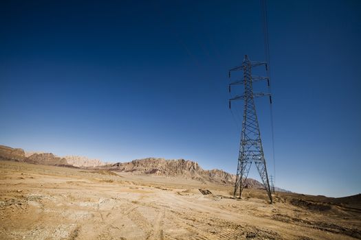 High voltage line in Iran