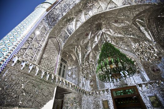 Beautiful Mosque in Iran, saturated picture