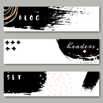 Hand Drawn Web Headers Collection
