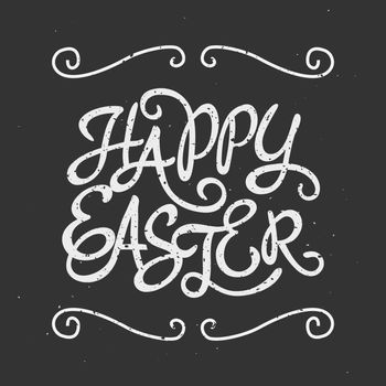 Easter Typographic Greeting Card Template