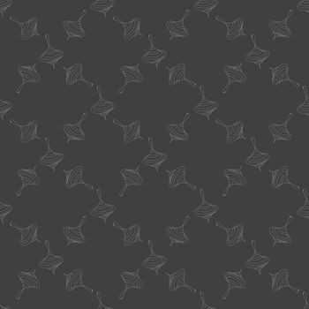 whirligig web icon. flat design. Seamless gray pattern.