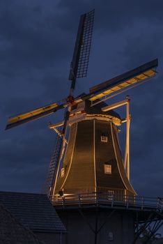 Authentic renovated windmill Netherlands