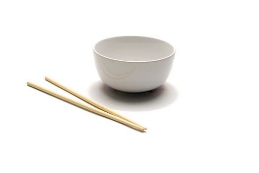 empty bowl and chopstick