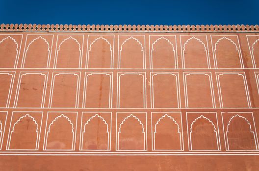 Art pattern wall at City Palace, Jaipur