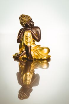 Wooden buddha statue 