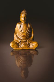 Wooden buddha statue 