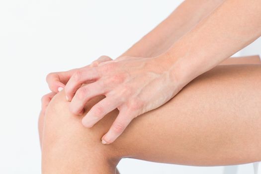 Woman with knee pain