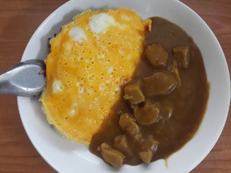 Pork Curry with Rice and Egg