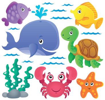 Ocean fauna thematic collection 1