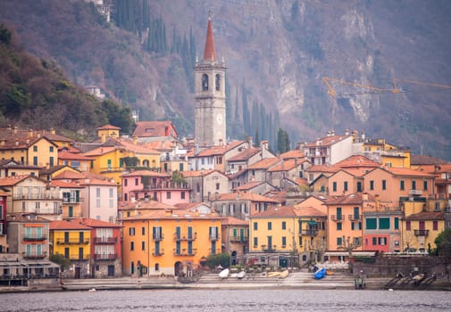 Small town on Lake Como, Italy
