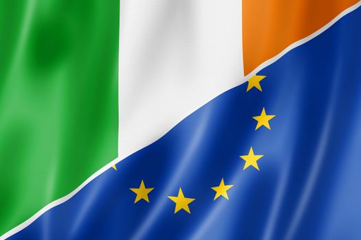 Ireland and Europe flag