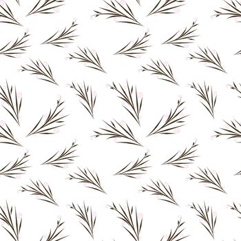 Sakura stylized white background seamless pattern