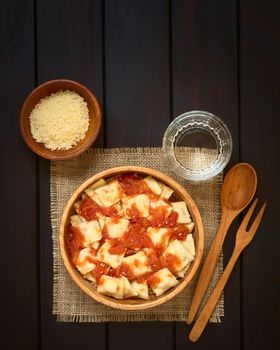 Ravioli with Tomato Sauce