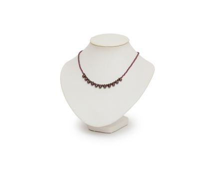 Necklace isolated on the white