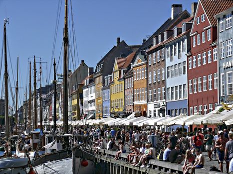 Nyhavn i København, Danmark