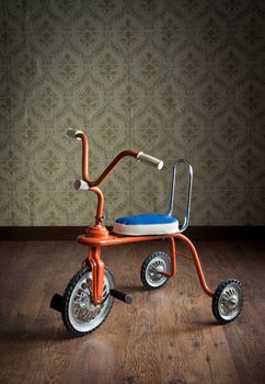 Vintage colorful tricycle