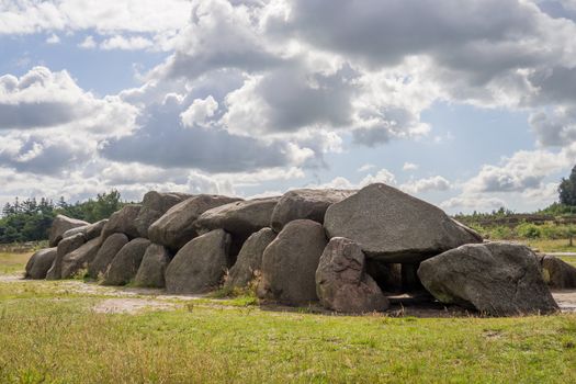 Sunny HDR of megalithic stones in Holland