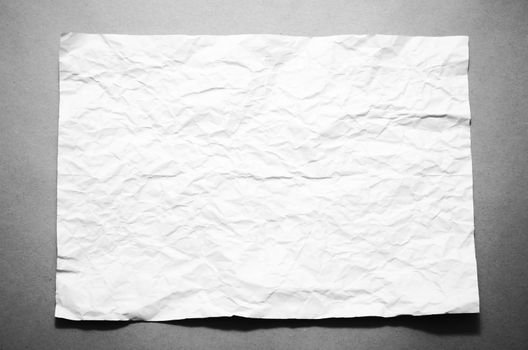 a4 size crumpled paper black and white color tone style