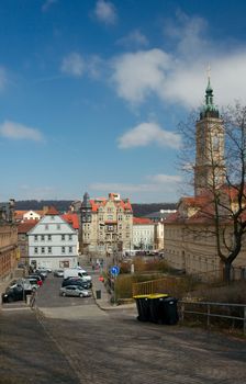 Eisenach, view from Pfarrberg street, Germany