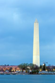 Washington Monument at dusk DC