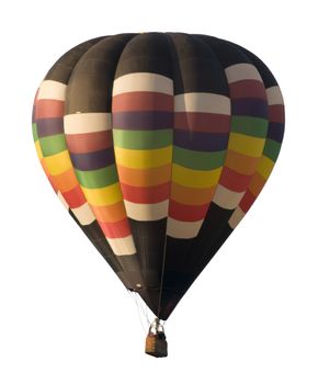 Hot-air Balloon Floating Against White